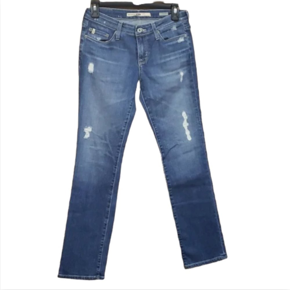 Big Star Kate Jeans Size 25 Straight Leg Distressed Petite Y2K Denim